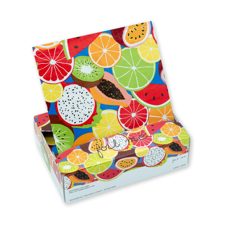 The Fruity Fruit - Extra Wide (PRE-CUT FOIL - 200 Sheets - 20cm x 40cm)