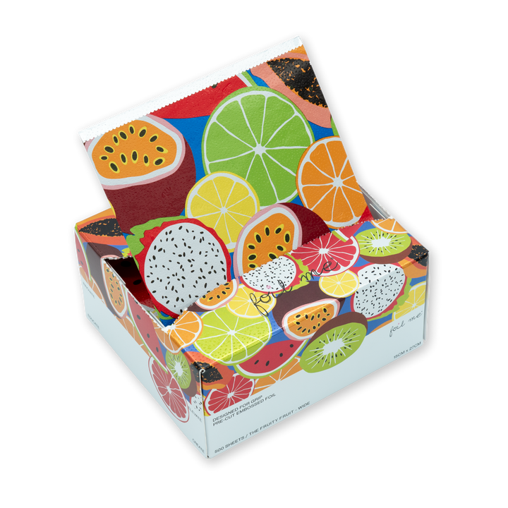 The Fruity Fruit - Wide (PRE-CUT FOIL - 500 Sheets - 15cm x 27cm)