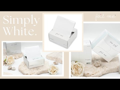 Simply White - Wide (PRE-CUT FOIL - 500 Sheets - 15cm x 27cm)