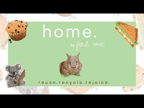 home. by Foil Me - Large (PRE-CUT FOIL - 100 Sheets - 30cm x 35cm) *Food use only*